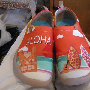 LIN TOLEDO canvas slipon loafer  shoes SZ 7